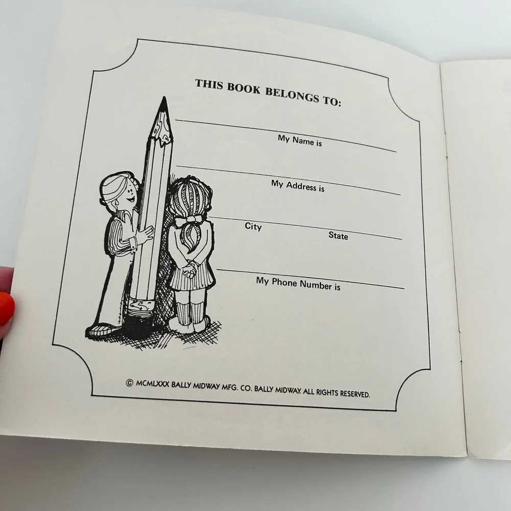 Vintage Pac Man Goes to Playland Talking Story Book‎ Record Kid Stuff 1980